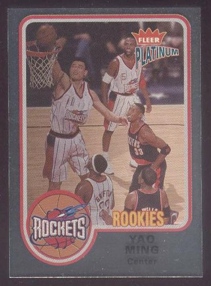 2002-03 Fleer Platinum Finish #191 Yao Ming
