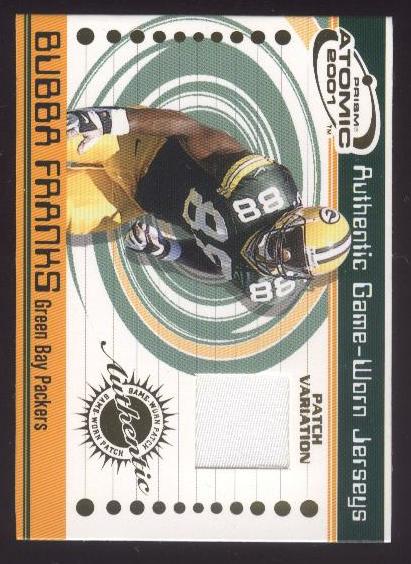 2001 Pacific Prism Atomic Jersey Patches #29 Bubba Franks