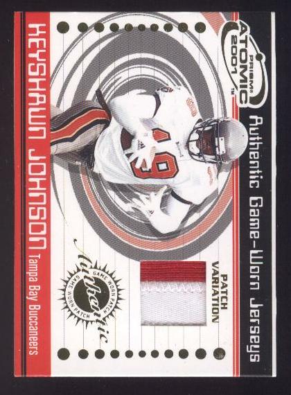 2001 Pacific Prism Atomic Jersey Patches #94 Keyshawn Johnson
