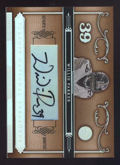 2006 Playoff National Treasures Signature Silver #35 Willie Parker/13