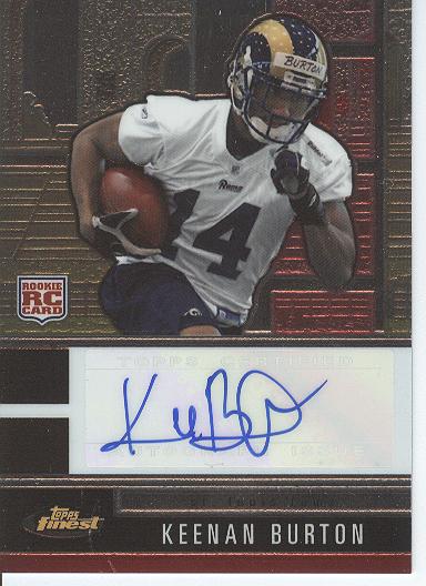 2008 Finest Autographs #132 Keenan Burton/1999*