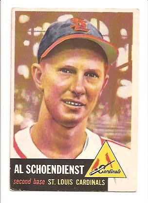 1953 Topps #78 Red Schoendienst