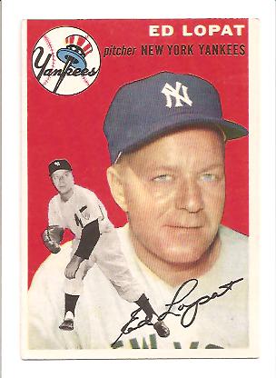 1954 Topps #5 Ed Lopat