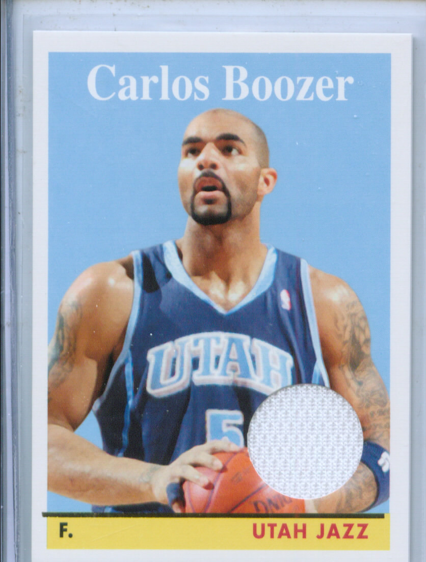 2008-09 Topps 1958-59 Variations Relics Gold #8 Carlos Boozer