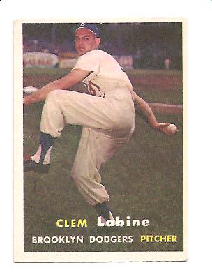 1957 Topps #53 Clem Labine