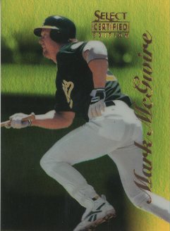 1996 Select Certified Mirror Gold #20 Mark McGwire front image