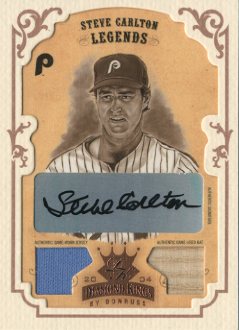2004 Diamond Kings DK Combos Framed Bronze Sepia #172 Steve Carlton LGD Bat-Jsy/5
