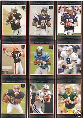 2007 Bowman Football Complete Set (1-275) (Includes Rookie Cards for Adrian Peterson, Brady Quinn, Trent Edwards, Jamarcus Russell, Calvin Johnson + 160 other Rookies) 