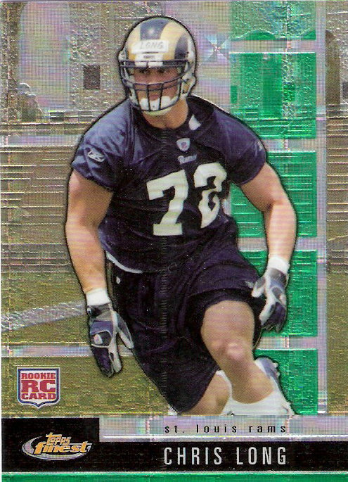 2008 Finest Green Refractors/Xfractors #145 Chris Long