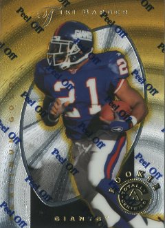 1997 Pinnacle Totally Certified Platinum Gold #129 Tiki Barber front image