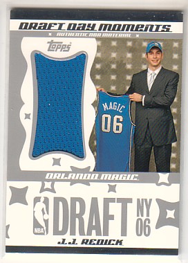 2006-07 Topps Big Game Draft Day Moments Jerseys Jumbo #JJR J.J. Redick