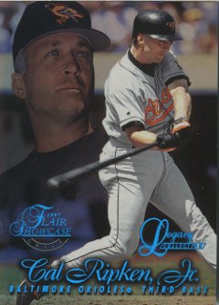 1997 Flair Showcase Legacy Collection Row 1 #8 Cal Ripken