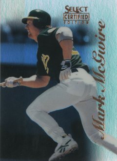 1996 Select Certified Mirror Blue #20 Mark McGwire