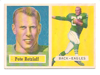 1957 Topps #2 Pete Retzlaff RC