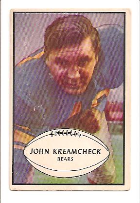 1953 Bowman #75 John Kreamcheck SP RC