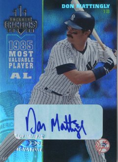 2003 Donruss Champions Autographs #172 Don Mattingly/20