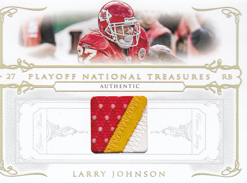 2007 Playoff National Treasures Material Prime #19 Larry Johnson