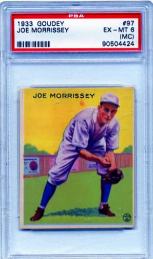 1933 Goudey #97 Joe Morrissey RC