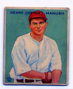 1933 Goudey #107 Heinie Manush RC