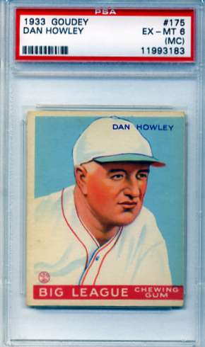 1933 Goudey #175 Dan Howley MG RC