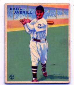 1933 Goudey #194 Earl Averill RC