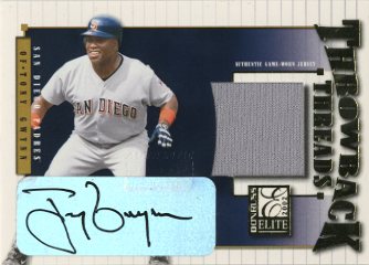 2002 Donruss Elite Throwback Threads Autographs #46 Tony Gwynn/10