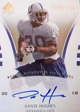 2007 SP Authentic #213 Daymeion Hughes AU RC