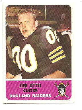 1962 Fleer #72 Jim Otto
