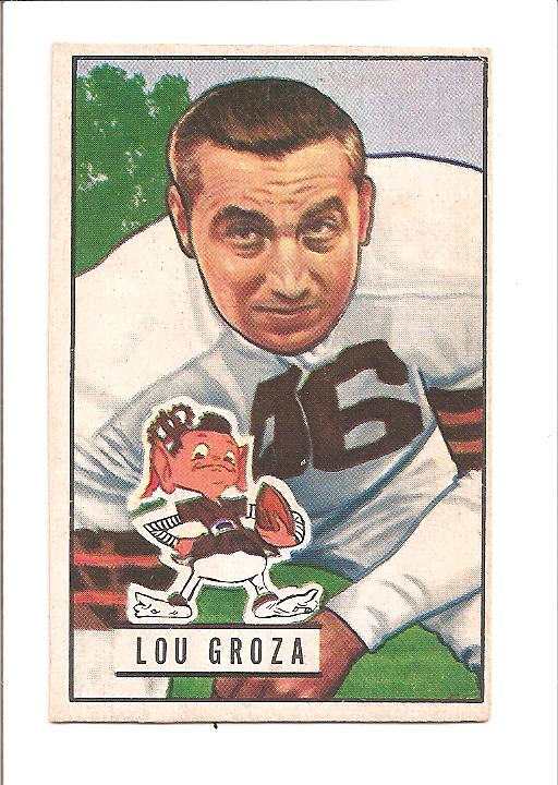 1951 Bowman #75 Lou Groza