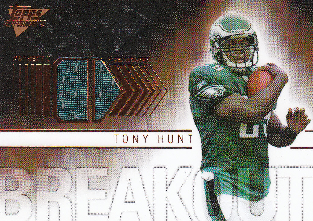 2007 Topps Performance Breakout Relics Bronze #BRTH Tony Hunt