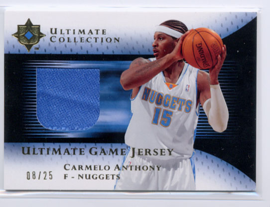2005-06 Ultimate Collection Jerseys Gold #UJCA Carmelo Anthony
