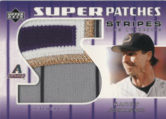 2004 Upper Deck Super Patches Stripes 1 #RJ Randy Johnson/30