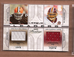 2008 Playoff Prestige League Leaders Materials #20 Jamal Lewis/Clinton Portis/Edgerrin James/Willis McGahee