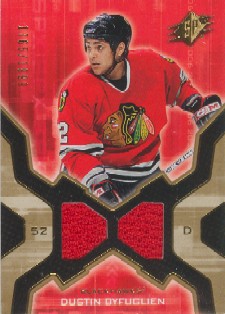 2006-07 SPx #143 Dustin Byfuglien JSY RC