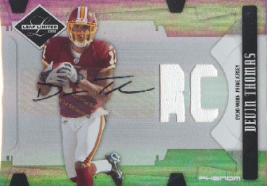2008 Leaf Limited #307 Devin Thomas JSY AU RC
