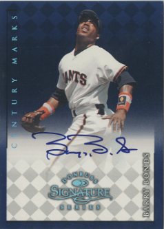 1998 Donruss Signature Autographs Century #12 Barry Bonds front image