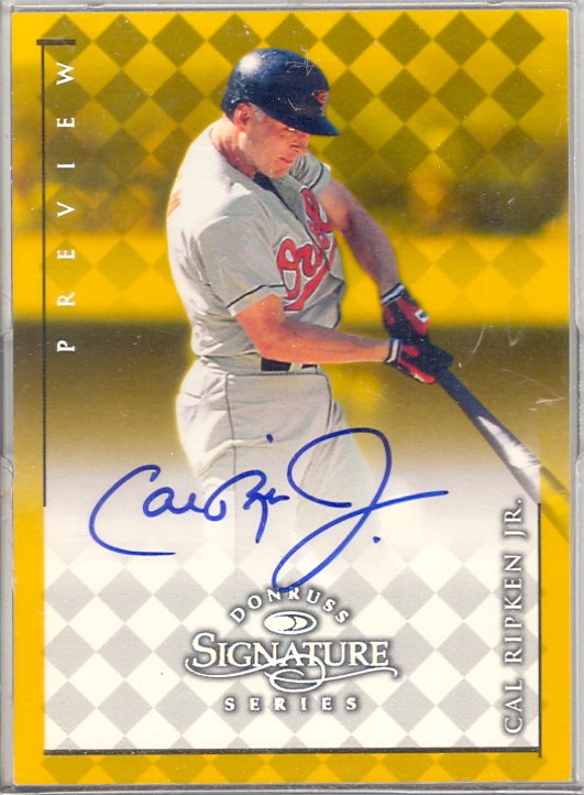 1998 Donruss Signature Series Series Previews NNO Cal Ripken 22 NM MT