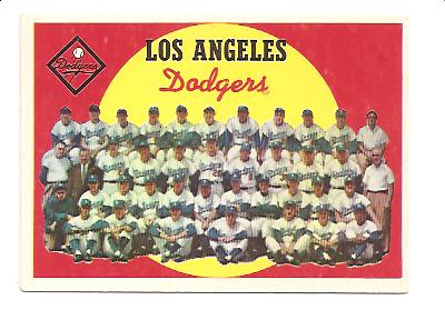 1959 Topps #457 Los Angeles Dodgers CL