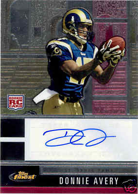 2008 Finest Autographs #128 Donnie Avery/1499*