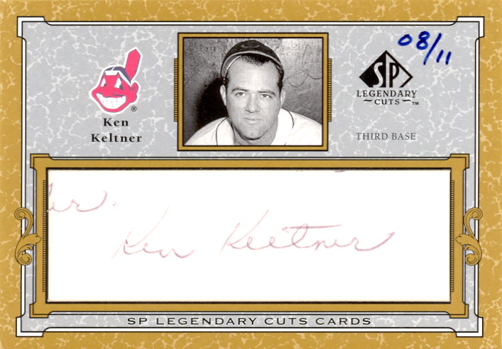 2001 SP Legendary Cuts Autographs #CKK Ken Keltner/11