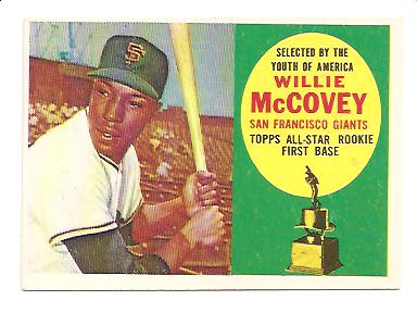 1960 Topps #316 Willie McCovey ASR RC EXMT Actual scan