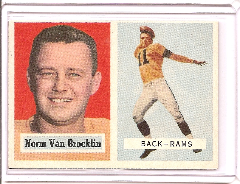1957 Topps #22 Norm Van Brocklin