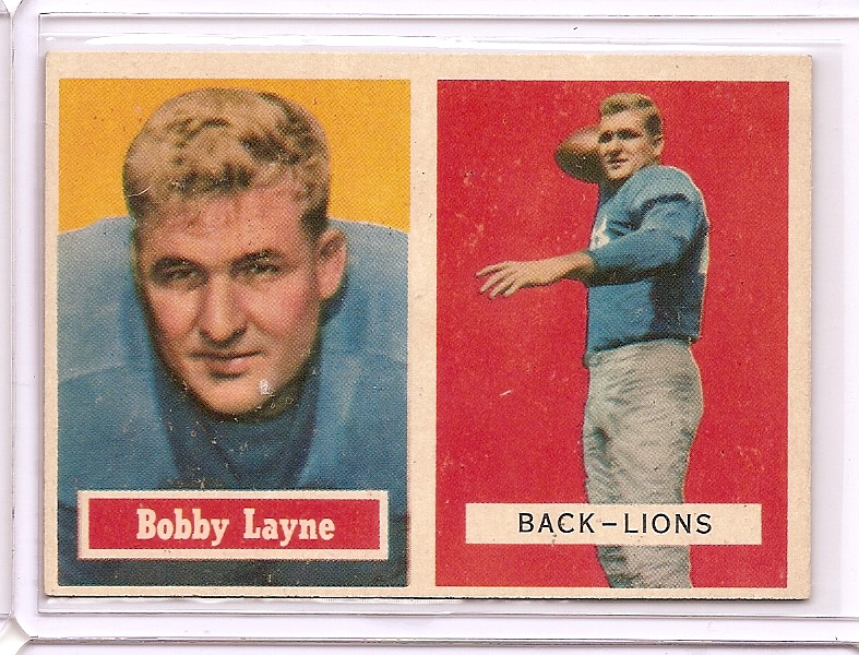 1957 Topps #32 Bobby Layne