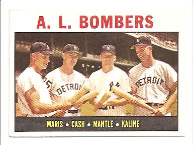 1964 Topps #331 Maris/Cash/Mantle/Kaline EXMT Actual scan