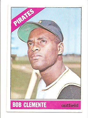 1966 Topps #300 Bob Clemente EXMT Actual scan front image