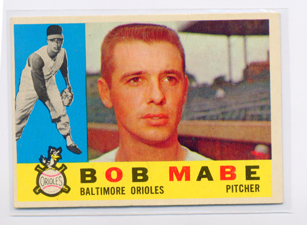 1960 Topps #288 Bob Mabe