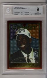 1995-96 Finest Kevin Garnett BGS  9.0 ROOKIE! NICE!!