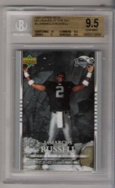 2007 Upper Deck NFL Player of Jamarcus Russell BGS 9.5 RARE ROOKIE!