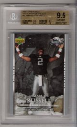 2007 Upper Deck NFL Player of Jamarcus Russell BGS 9.5 RARE ROOKIE!!