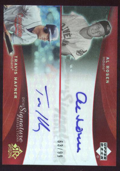 2005 Reflections Dual Signatures Red #ARTH Al Rosen/Travis Hafner